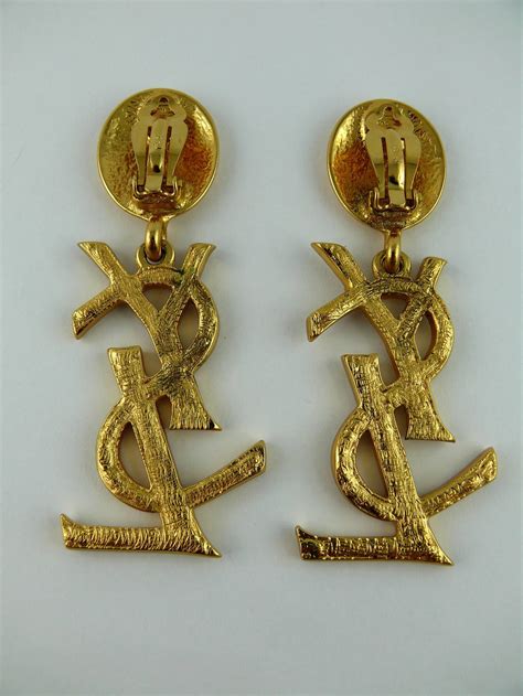 earring ysl|buy vintage ysl earrings.